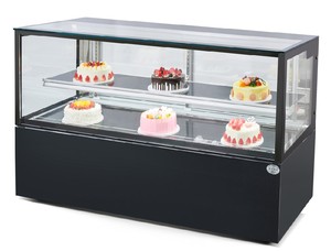 Vitrine réfrigérée <span class=keywords><strong>ouverte</strong></span> BREVIT pour <span class=keywords><strong>boulangerie</strong></span>, réfrigérateur à sandwichs portable, armoire de refroidissement commerciale pour gâteaux avec éclairage LED - Product Image 1