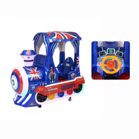Game Center Machine de jeu d'arcade à pièces pour enfants Machine de jeux d'amusement à bascule pour enfants Écran MP5 Cartoon Train Kiddie Ride
