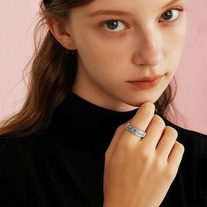 Gold Plated Women's Rotating <b>Ring</b> Stainless Steel <b>Ring</b> Just Breathe <b>Ring</b> <b>Couple</b> <b>Ring</b> Pressure Reducing Jewelry Factory Wholesale - Product Image 3