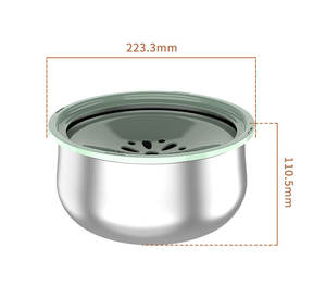 MOFESIPI nessuna fuoriuscita ciotola per acqua per cani in acciaio inox 4.3L grande capacità facile da pulire ciotola per bere lenta a prova di fuoriuscita per cani - Product Image 5