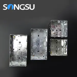 Niedriger Preis Langlebige, maß gefertigte Metall-Single-Gang-Wandbox für elektrische Leitungen