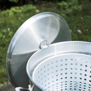 Kit <span class=keywords><strong>para</strong></span> cocinar mariscos al aire libre de 100 QT con colador, olla y cesta <span class=keywords><strong>para</strong></span> cocinar mariscos con quemador de propano de 110 000 BTU y regulador de 10 PSI - Product Image 6