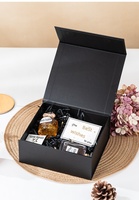 Luxuriöse Maßgefertigte Mattschwarze Verpackungsboxen Magnetische Geschenkbox mit Band für Premium-Geschenkverpackungen Großhandel Niedriger MOQ