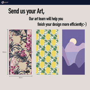 تخفيضات هائلة تصميم فاخر مقاوم للرمال مزهر مايكروفايبر منشفة شاطئ بطانية لحمام السباحة ، السفر - Product Image 3