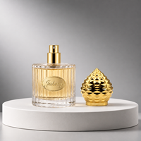 Nuevo Diseño de Tapa de Perfume de Zamac, Forma Facetada, Tapa de Perfume Multicolor de Aleación de Zinc para Botella de Perfume de Vidrio FEA15, Logotipo Personalizado