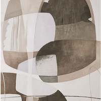 Peinture à l'huile sur toile, art texturé, peinture abstraite moderne sur mesure, grande décoration murale pour la maison, 100% peinte à la main, encadrée
