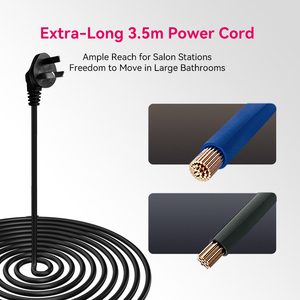 Secador de Pelo FirePhoenix con Motor sin Escobillas de 28.8mm BLDC 110000 RPM, Herramienta de Peinado Profesional de Larga Duración, Cable de 3.5m - Product Image 3