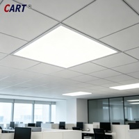 Plafonnier LED 6060 36W RGB+CCT rétroéclairé, 16 millions de couleurs, contrôle intelligent par application 2.4G, haute efficacité, pour la maison et les fêtes