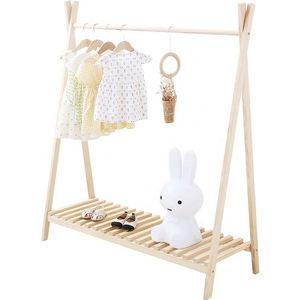 Perchero de madera para <span class=keywords><strong>ropa</strong></span> de casa, Perchero de abrigo para niños, gran oferta - Product Image 4