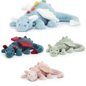 Peluche Drago Volante Arcobaleno, Giocattolo Divertente, Grande Cuscino Regalo - Product Image 1