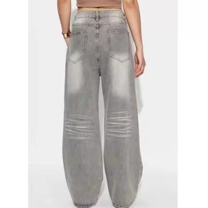 Jean ample en coton tendance et confortable, style vintage décontracté, coupe large et respirante – Grande Vente - Product Image 3