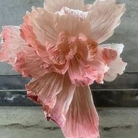 Fleurs artificielles en papier faites à la main réalistes, grande taille, colorées, décoratives, mariage, Noël, fête des mères