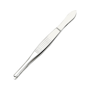 Pince à cils Kovo en acier inoxydable à pointe ronde de qualité chirurgicale pour greffe de sourcils et de cils - Product Image 1