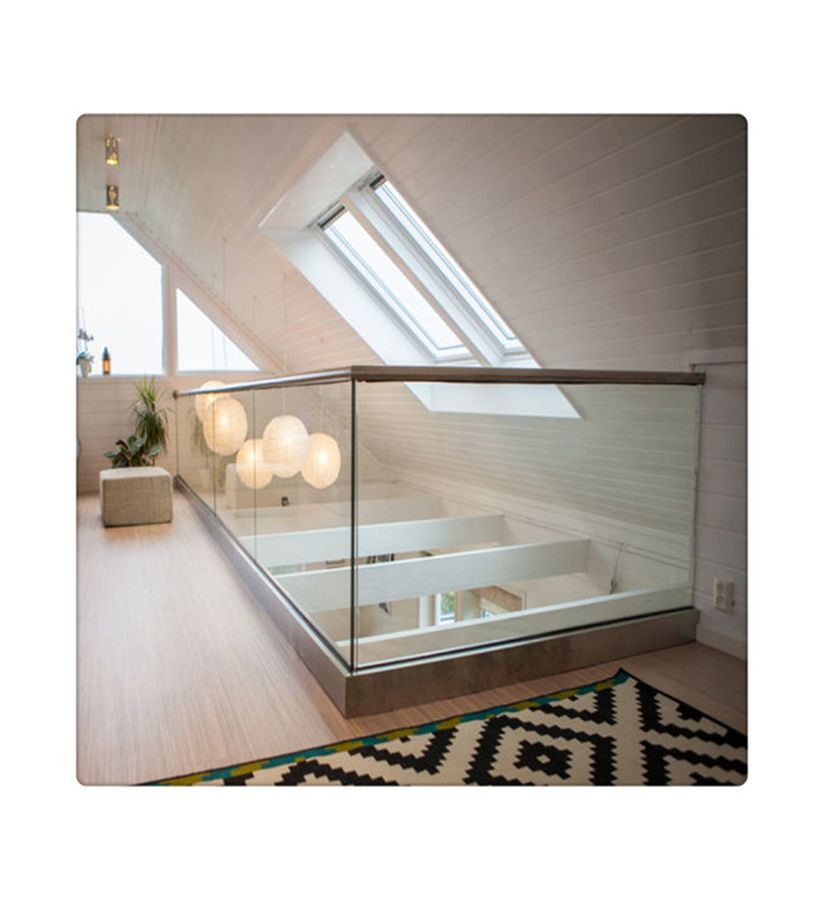 Frameless Balustrade Floor Deck Mount Glass Railing U Channels