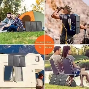Port USB Type-C Pliant 12V 18V 30W Panneau Solaire Portable Étanche 10W 15W 30W pour Voyager Randonnée Téléphone 30W 18.2V Chargeur - Product Image 6
