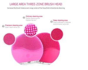 Brosse faciale électrique rechargeable, Mini accessoire de nettoyage facial, en silicone, portable, ultrasonique, offre spéciale