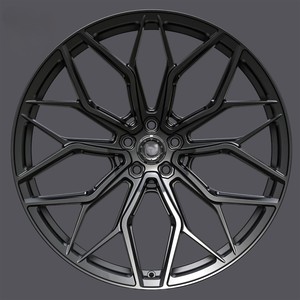 डीप कंटम कस्टम मिश्र धातु जाली पहियों 15-24 इंच 5x112 5x114.3 5x127 लक्जरी ब्लैक रेसिंग कार रिम्स के लिए - Product Image 2