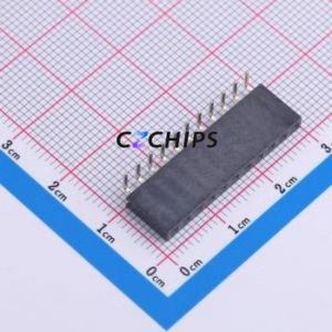 HC-PM254-8.5H-1x11PW Pin Socket Bent Lead Through Hole,P=2.54mm Connector 1x11P 2.54mm Square Hole Right Angle Insert - Product Image 1