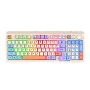 Laptop Wireless Keyboard 87 <b>Keys</b> Waterproof Rgb Mechanical Gaming Keyboard With Multimedia Function <b>Keys</b> - Product Image 1