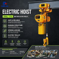 Vente directe du fabricant, nouvelle palan électrique à chaîne DLEDP, chariot électrique, capacité de 5 tonnes, télécommande, hauteur de levage personnalisée