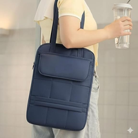 Housse pour ordinateur portable rembourrée, sacoche de transport fine pour ordinateur portable, sac à main bandoulière, housse de protection pour ordinateur portable pour femmes