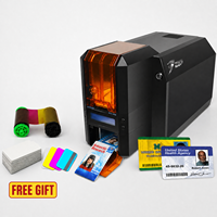 Mesin Pencetak Kartu PVC Desktop Satu Sisi untuk Kartu ID, Kartu Anggota, Pencetakan Warna, dengan Perangkat Lunak Windows