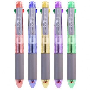 Manufacturer Wholesale Smooth Ballpoint <b>Pen</b> Plastic Multicolor Body with 4 <b>Color</b> Ink Custom Logo 0.5mm Writing Width Promotions - Product Image 2