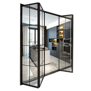 Ventanas plegables sin marco de aluminio Balcón panorámico Acristalamiento como cortina de vidrio Ventana Puerta Exportación a EE. UU. - Product Image 5