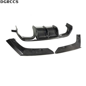 M3 M4 F80 F82 2014-2018 V Style Three-stage Approach Carbon Fiber Sports Rear Lip Bumper Polished Vacuum Technology - Product Image 2