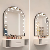 Nouveau miroir de maquillage LED au style simple pour les maquilleurs de studio et les salons de beauté, idéal pour les magasins de robes de mariée