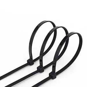 High Quality Self-Locking 2.5*100 mm Plastic Cable Zip Tie Releasabl Black Cable Tie Nylon 66 Strong Plastic Wire Ties