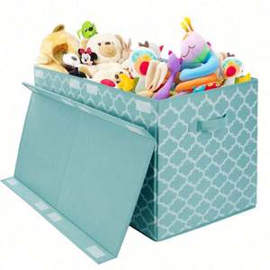 Caja de Almacenamiento con Compartimentos, Contenedor de Tela Ecológica con Doble Tapa - Product Image 2