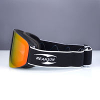 Lunettes de motoneige à sangle jacquard super élastique réglables personnalisées Lunettes de ski pour la neige très résistantes à la rupture Lunettes de neige magnétiques