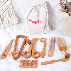 Sac de médecin en <span class=keywords><strong>bois</strong></span> pour enfants, jeu de rôle, éducation pour enfants, boîte de médecine, Kit d'outils, ensemble de médecin, jouet pour filles, <span class=keywords><strong>valise</strong></span> pour animaux de compagnie - Product Image 2