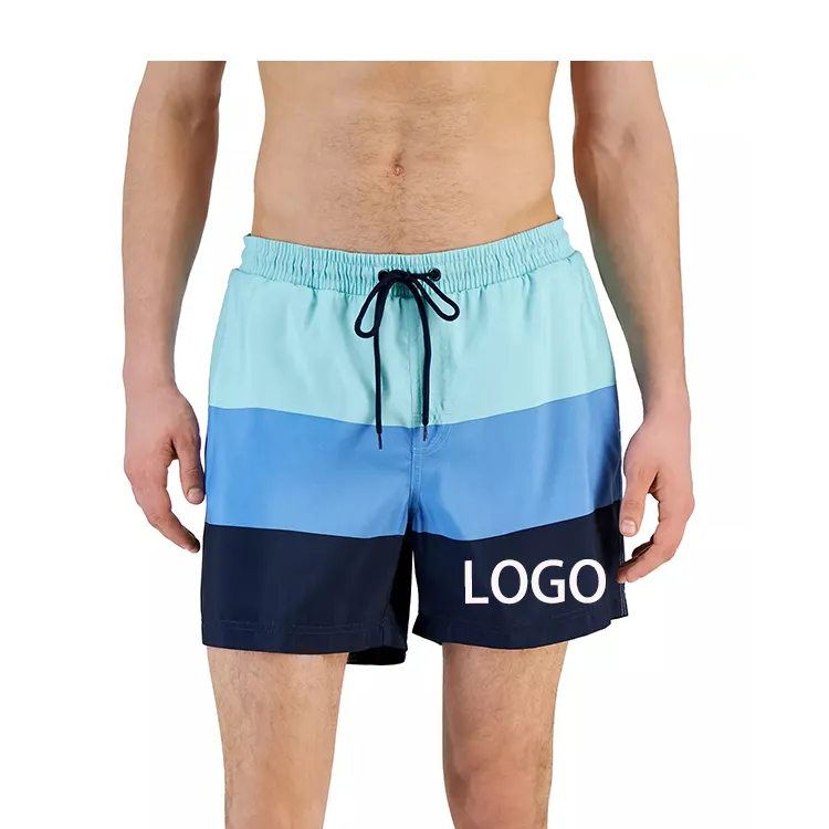 Short de bain personnalisé pour hommes Short de bain à séchage rapide Short de bain Maillot de bain Short de plage avec doublure en maille