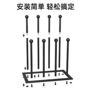 Freestanding <b>Shoe</b> <b>Rack</b> Metal Long Boot <b>Storage</b> <b>Rack</b> For Entryway Minimalist Design 6-10 Pairs Capacity Standing Type - Product Image 4