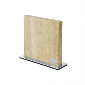 Zassenhaus <b>Magnetic</b> Knife <b>Block</b> Wood Base Stainless Steel Stand Kitchen Storage - Product Image 2