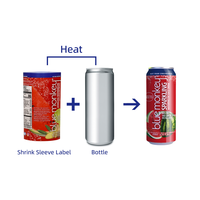 Étiquette rétractable privée en PVC personnalisée de haute qualité pour différentes bouteilles