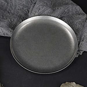 Assiette de service en acier inoxydable pour barbecue, personnalisable avec logo, grande et petite taille, pour camping et extérieur - Product Image 3