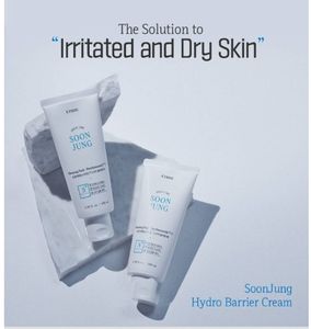 Crème Hydro Barrier E.TUDE SoonJung pour peaux sensibles et sèches/irritées, usage de jour, pour femmes, avec panthénol et madécassoside, Corée - Product Image 2