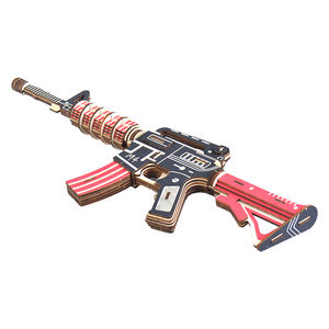 Profesional Xinyue CE certificado EE. UU. Mercados pequeño lote precio de fábrica para educativo DIY asalto Rifle juguete de madera - Product Image 5