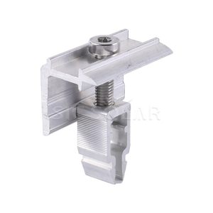 High Quality Aluminum Solar Panel and End Clamp for Flat Rooftop Solar <strong>PV</strong> Mounting Component System - Product Image 2
