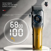 Tondeuse à Cheveux Électrique Nouvelle Génération Transfrontalière, Rechargeable avec Panneau LED, Autonomie 3H, Qualité Salon, Pour Hommes à Domicile