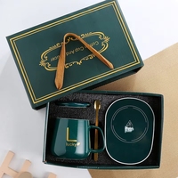 Chauffe-tasse intelligent en céramique USB - Compatible micro-ondes, grande capacité, avec boîte cadeau pour le bureau et la maison