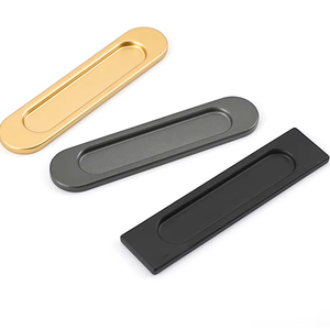 Aluminum Furniture Hidden Recessed Flush <b>Pulls</b> <b>Handle</b> Wardrobe Cabinet <b>Door</b> Embedded Hidden <b>Handle</b> for Kitchen & Dresser Use - Product Image 3