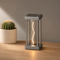 Lampe de bureau carrée à lumière tactile, intensité variable, veilleuse respirante, lampe d'ambiance en acrylique, décoration intérieure, cadeau de Noël, vente en gros, OEM