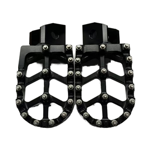 Широкие подножки/педали CNC из алюминия для мотоциклов, тюнинг/модернизация для Kawasaki Z125 - Product Image 2