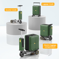 Valise Électrique Portative à Cadre en Aluminium avec Roues Pivotantes pour Voyages d'Affaires – Bagage Intelligent Léger en PC