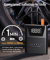Batterie externe portable, démarreur de voiture, gonfleur de pneus, démarreur de voiture multifonctionnel, batterie externe, compresseur d'air portable