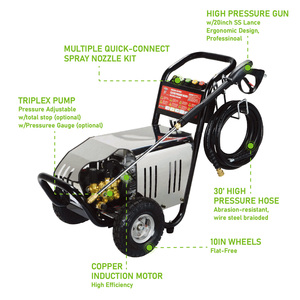 Nettoyeur haute pression DANAU, vente flash, 2700 Psi, 186 Bar, 4Kw, nettoyeur électrique, puissance de nettoyage, lavage de voiture haute pression, nettoyeur à jet - Product Image 3